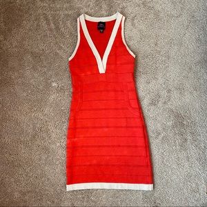 2b Bebe Orange Dress